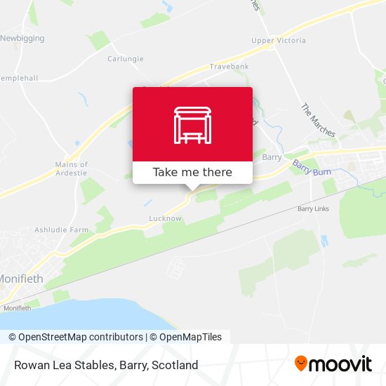 Rowan Lea Stables, Barry map