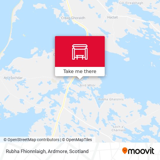 Rubha Fhionnlaigh, Ardmore map