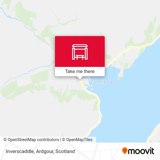 Inverscaddle, Ardgour map