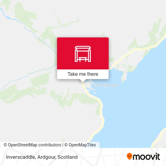 Inverscaddle, Ardgour map