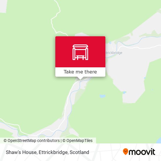 Shaw's House, Ettrickbridge map