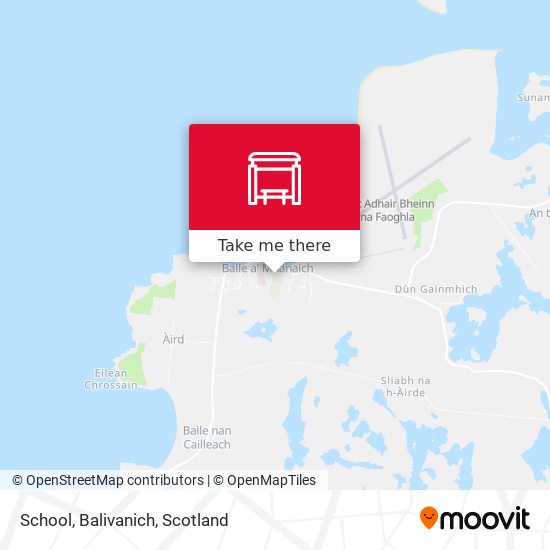 School, Balivanich map