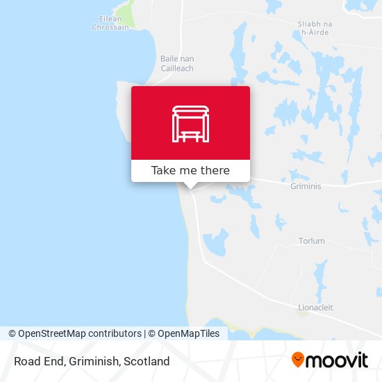 Road End, Griminish map
