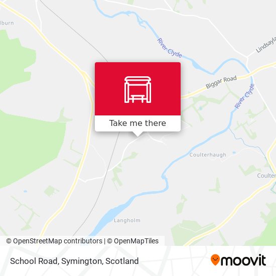 School Road, Symington map