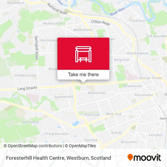 Foresterhill Health Centre, Westburn map