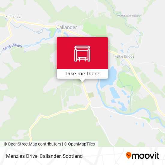 Menzies Drive, Callander map