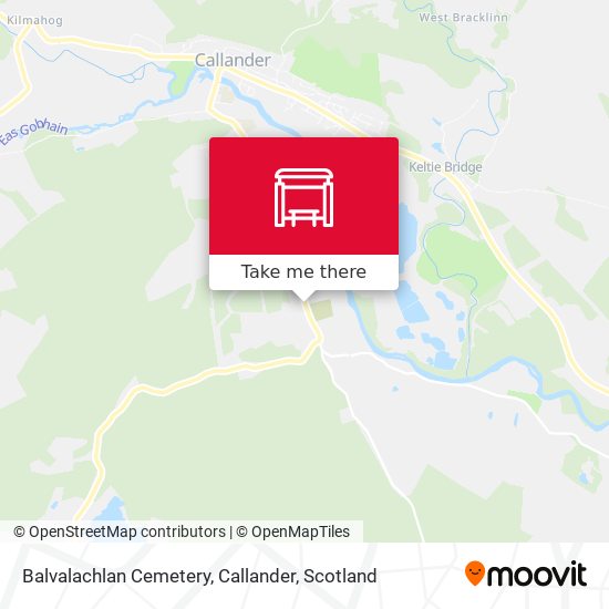 Balvalachlan Cemetery, Callander map