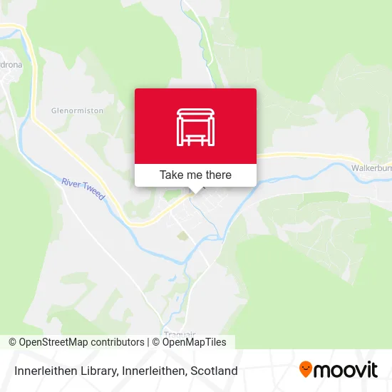 Innerleithen Library, Innerleithen map