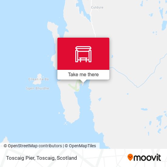 Toscaig Pier, Toscaig map