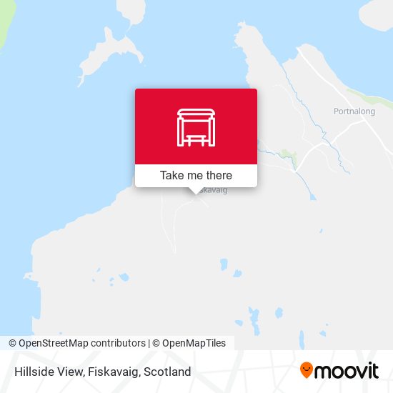 Hillside View, Fiskavaig map