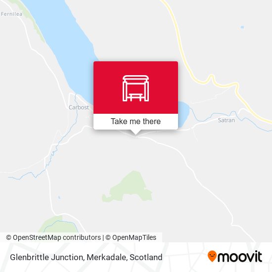 Glenbrittle Junction, Merkadale map