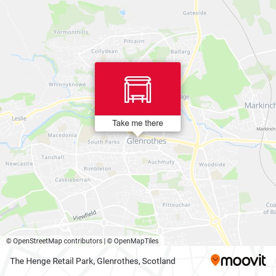 The Henge Retail Park, Glenrothes map