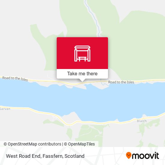 West Road End, Fassfern map