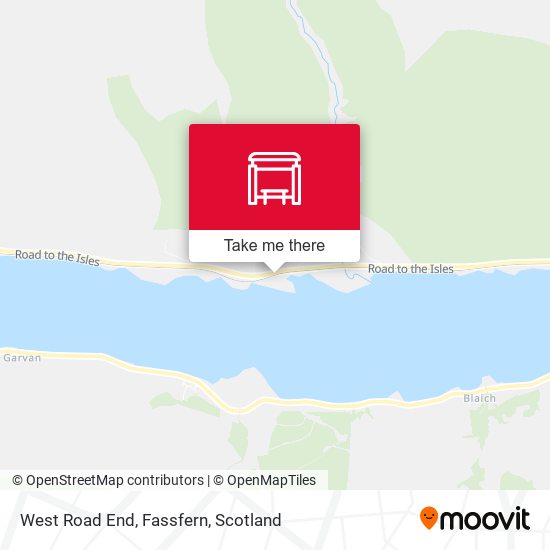 West Road End, Fassfern map
