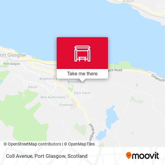 Coll Avenue, Port Glasgow map
