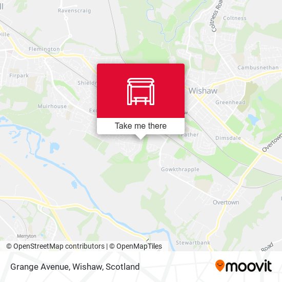 Grange Avenue, Wishaw map