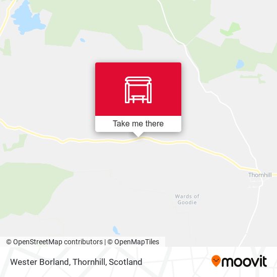 Wester Borland, Thornhill map