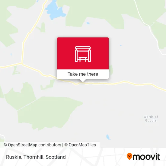 Ruskie, Thornhill map
