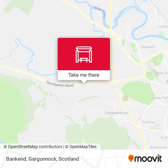 Bankend, Gargunnock map