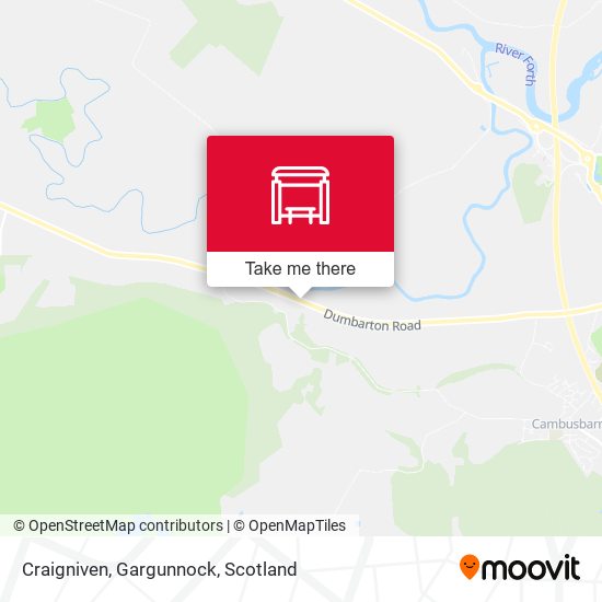 Craigniven, Gargunnock map