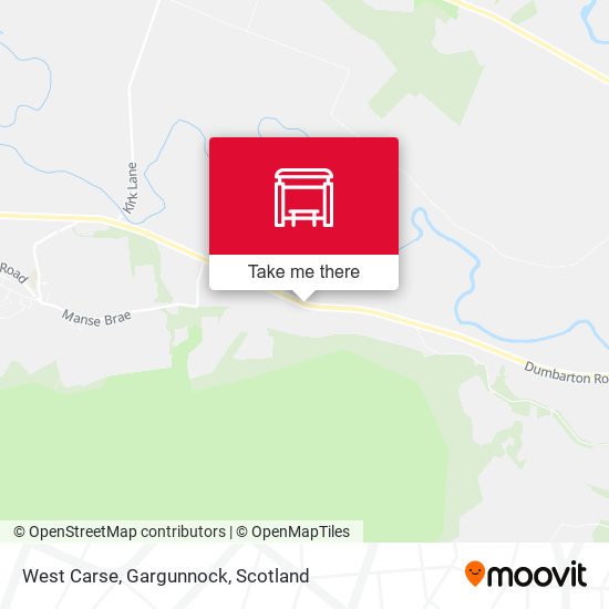 West Carse, Gargunnock map