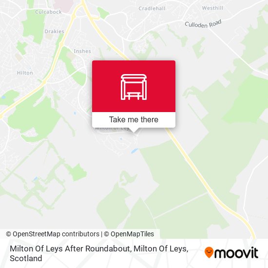 Milton Of Leys After Roundabout, Milton Of Leys map