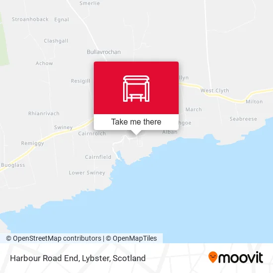Harbour Road End, Lybster map