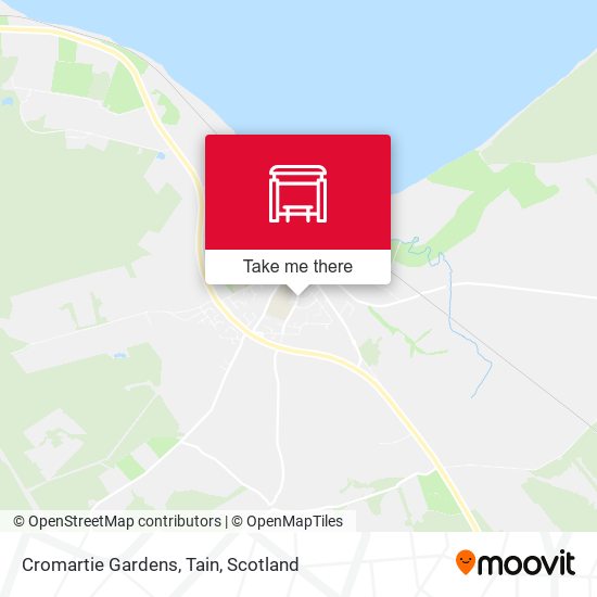 Cromartie Gardens, Tain map