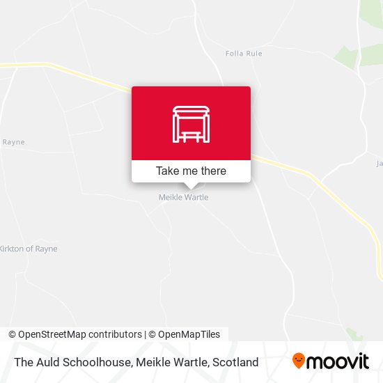 The Auld Schoolhouse, Meikle Wartle map