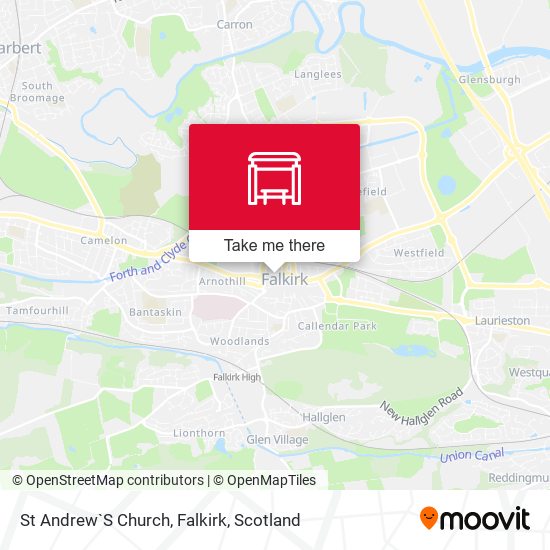 St Andrew`S Church, Falkirk map