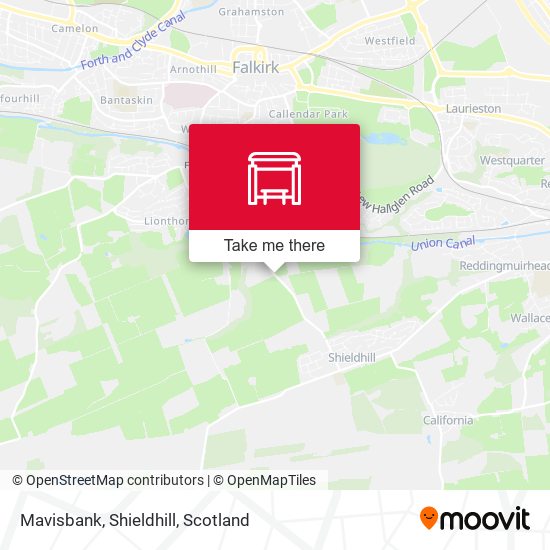 Mavisbank, Shieldhill map