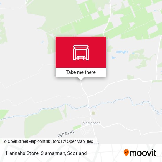 Hannahs Store, Slamannan map