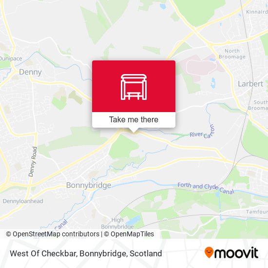 West Of Checkbar, Bonnybridge map
