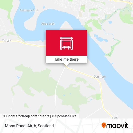 Moss Road, Airth map