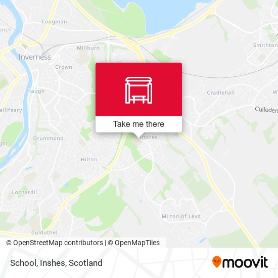 School, Inshes map