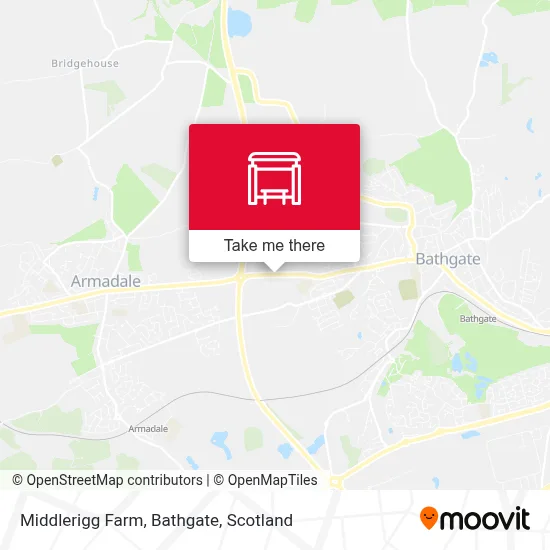 Middlerigg Farm, Bathgate map