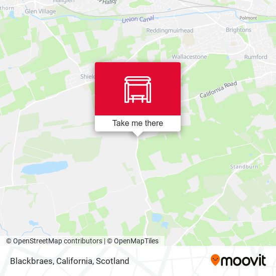 Blackbraes, California map
