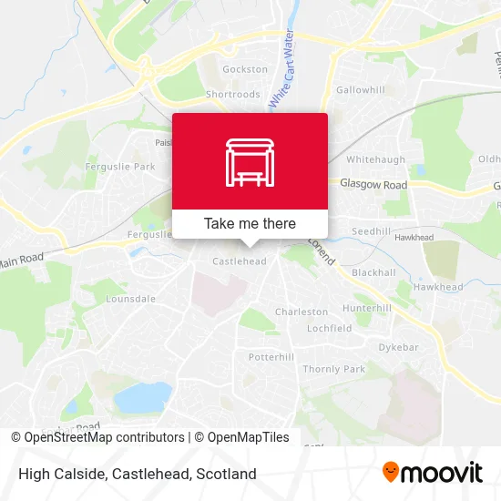 High Calside, Castlehead map