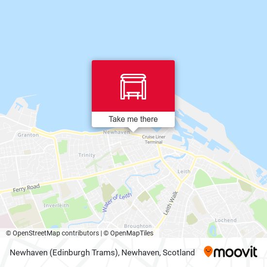 Newhaven (Edinburgh Trams), Newhaven map