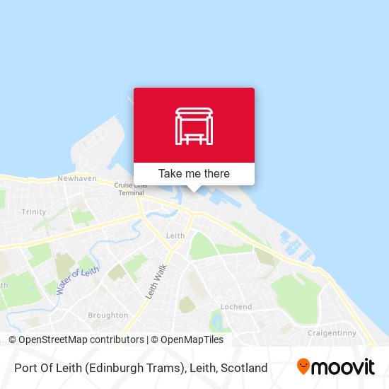 Port Of Leith (Edinburgh Trams), Leith map