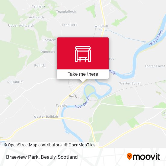Braeview Park, Beauly map