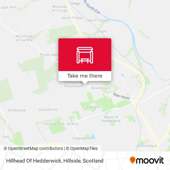 Hillhead Of Hedderwick, Hillside map