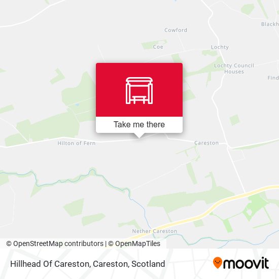 Hillhead Of Careston, Careston map