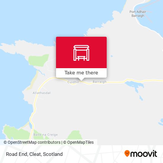 Road End, Cleat map
