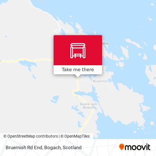 Bruernish Rd End, Bogach map