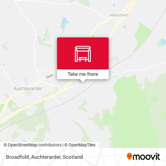 Broadfold, Auchterarder map