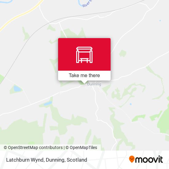 Latchburn Wynd, Dunning map