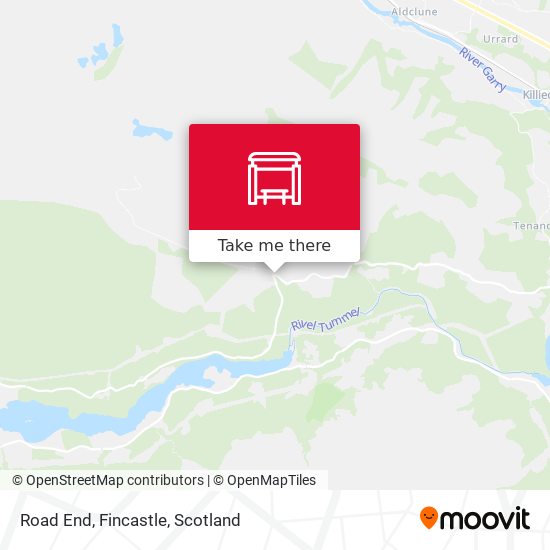 Road End, Fincastle map
