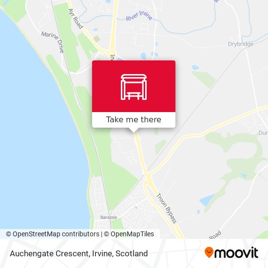 Auchengate Crescent, Irvine map