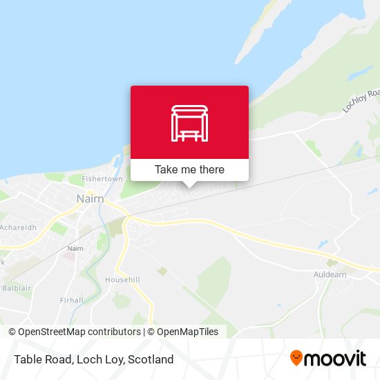 Table Road, Loch Loy map